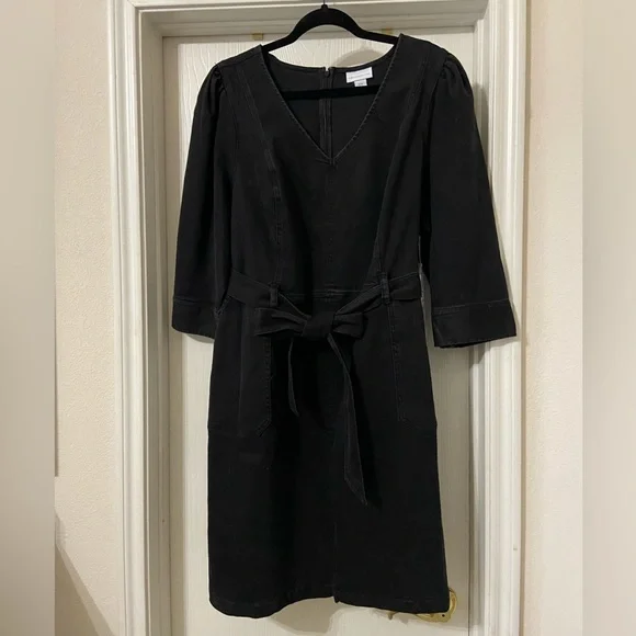 Liz Claiborne | Dresses | Liz Claiborne Black Denim Dress Nwt Size 6w |  Poshmark